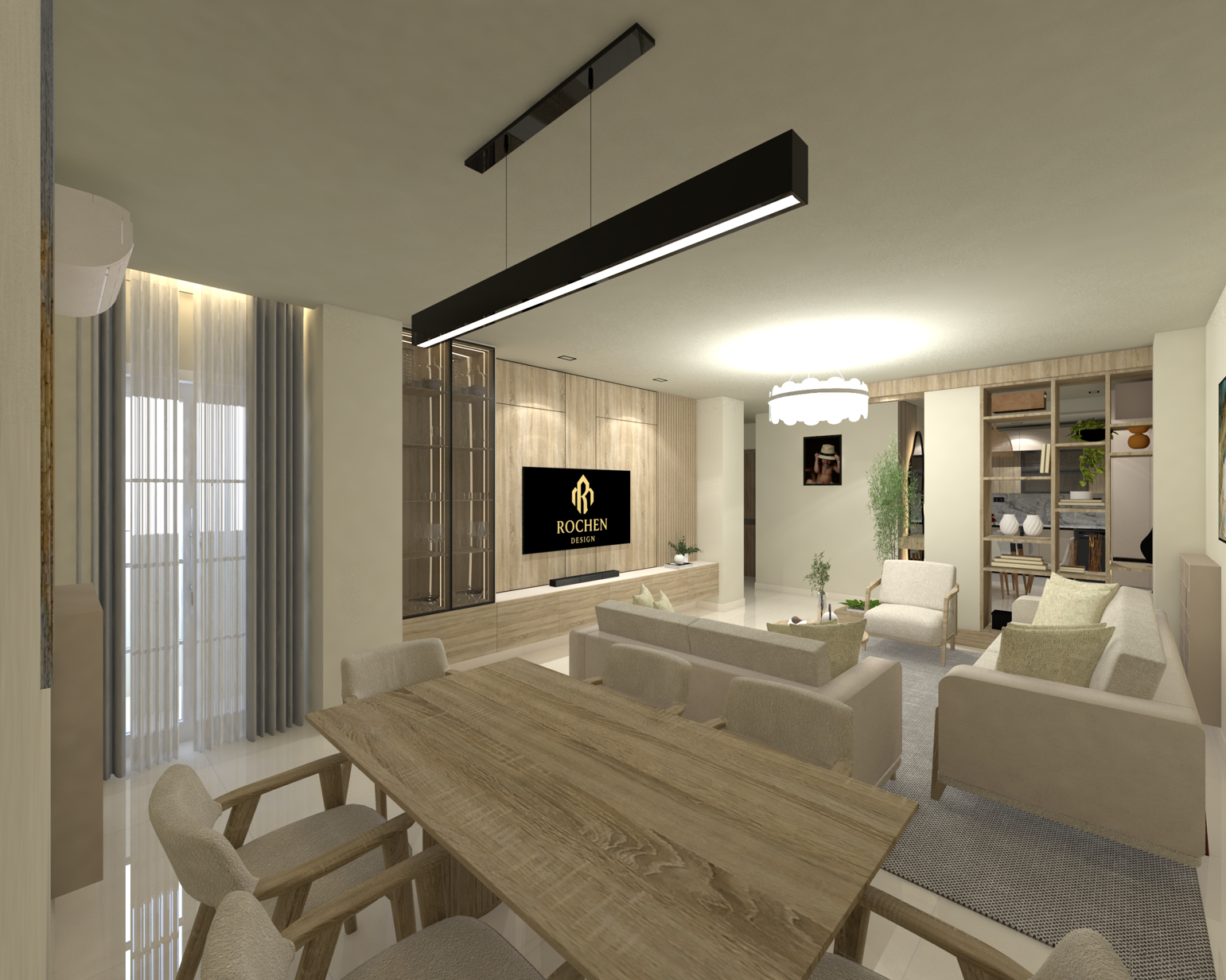 Contemporary Warm-Tone Apartment – Berrahal