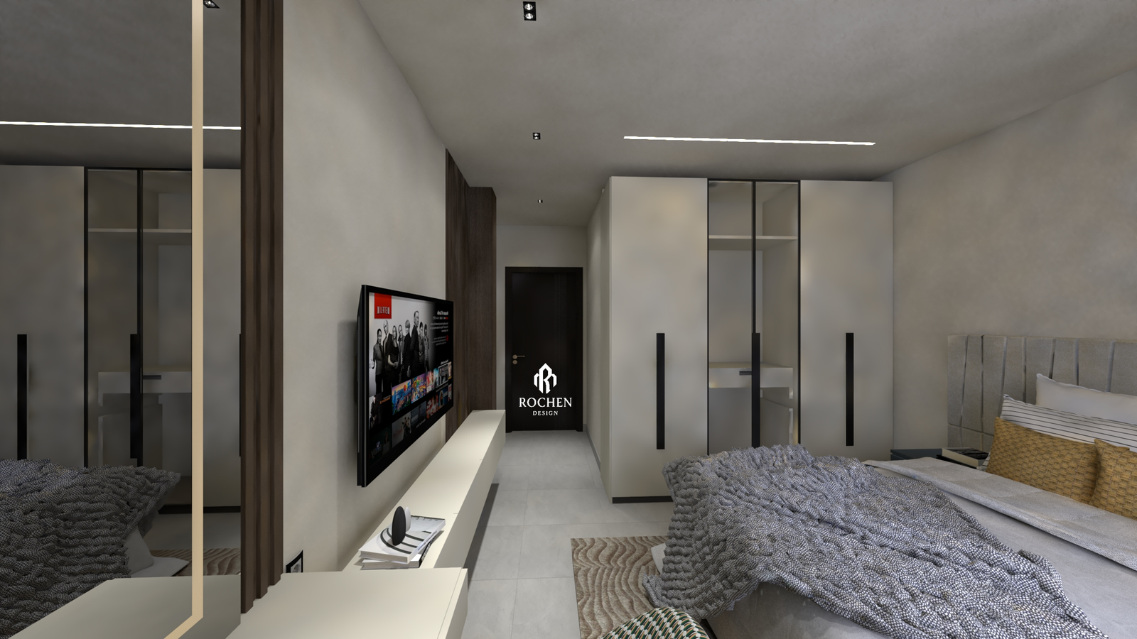 Villa Interior Excellence in El Echatt: A Symphony of Form and Light - Image 10
