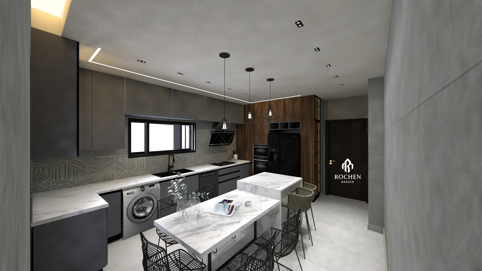 Villa Interior Excellence in El Echatt: A Symphony of Form and Light - Image 11