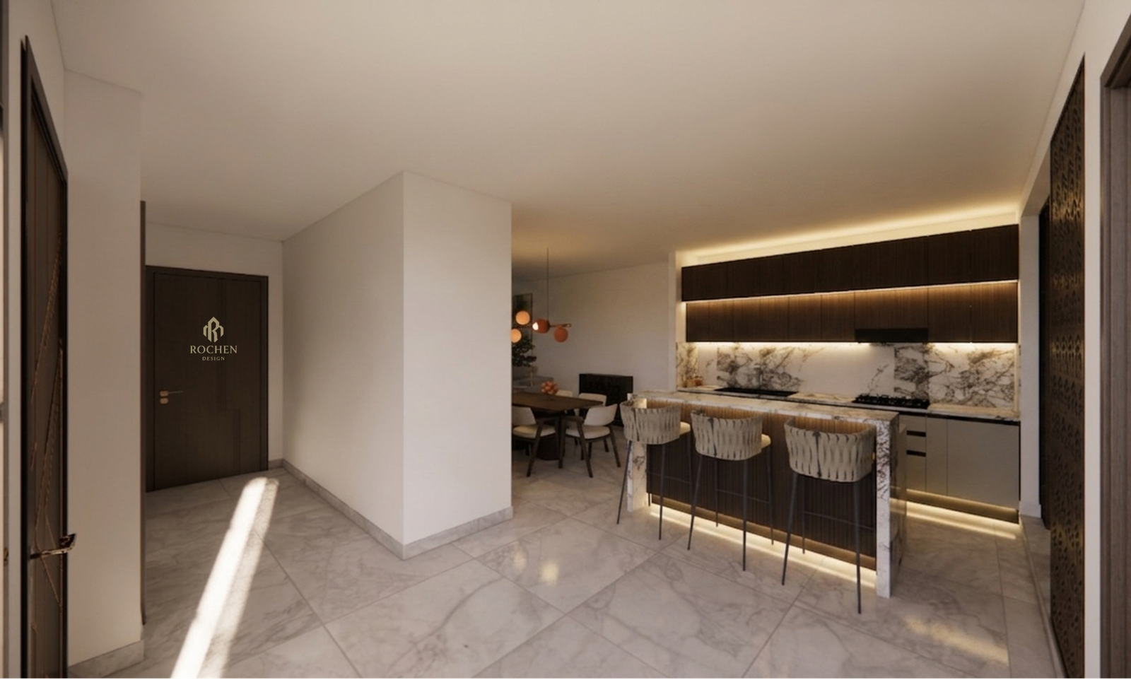 Sophisticated Modern F3 Apartment Interior Design - Image 2