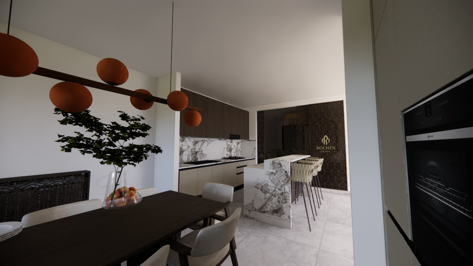 Sophisticated Modern F3 Apartment Interior Design - Image 7