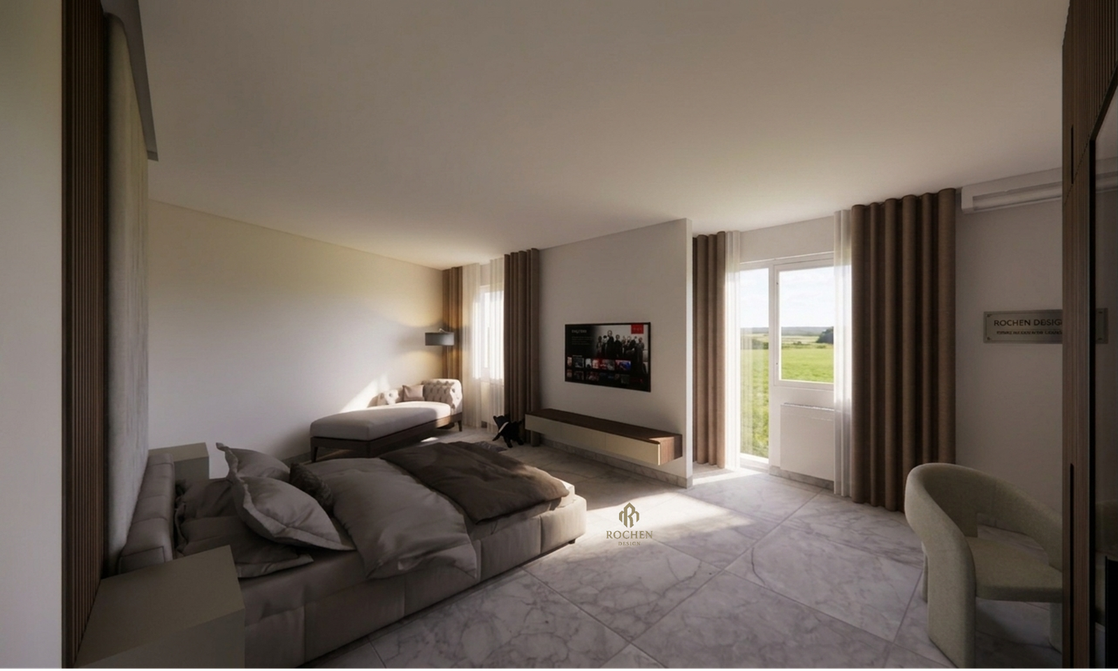 Sophisticated Modern F3 Apartment Interior Design - Image 13